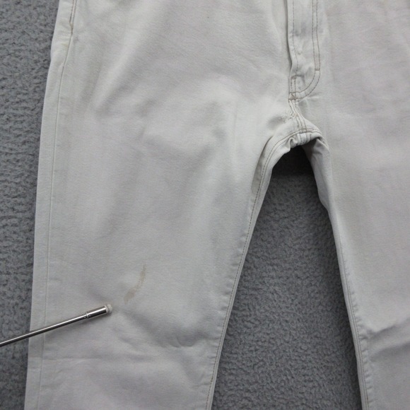 Diesel Denim Jeans Pants Mens 30x32 White Ivory Made In Italy Distress - Picture 4 of 10
